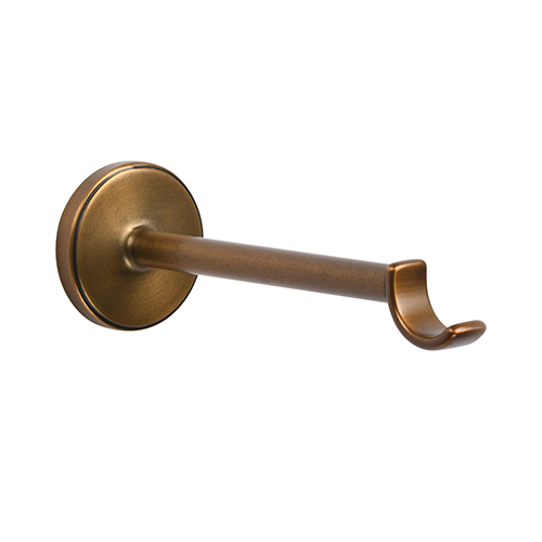 Kirsch 1" Designer Metals 6" Return Bypass O Bracket, Gilded Bronze finish