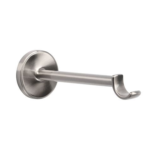 Kirsch 1" Designer Metals 6" Return Bypass O Bracket, Satin Nickel finish
