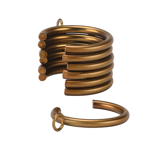 Kirsch 1" Designer Metals C-Rings, Pack of 7, Gilded Bronze finish