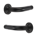 Kirsch 1" Designer Metals 3" French Returns, Black finish