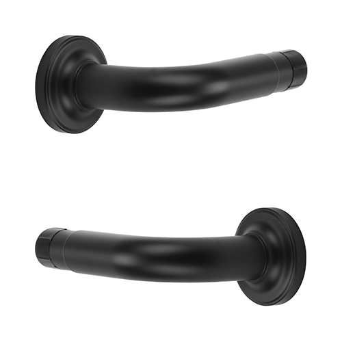 Kirsch 1" Designer Metals 3" French Returns, Black finish