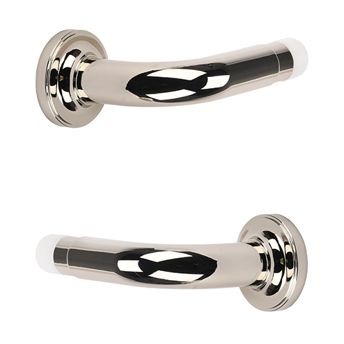 Kirsch 1" Designer Metals 3" French Returns, Polished Nickel finish