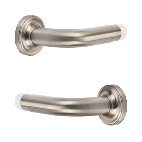 Kirsch 1" Designer Metals 3" French Returns, Satin Nickel finish
