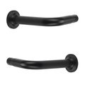 Kirsch 1" Designer Metals 6" French Returns, Black finish