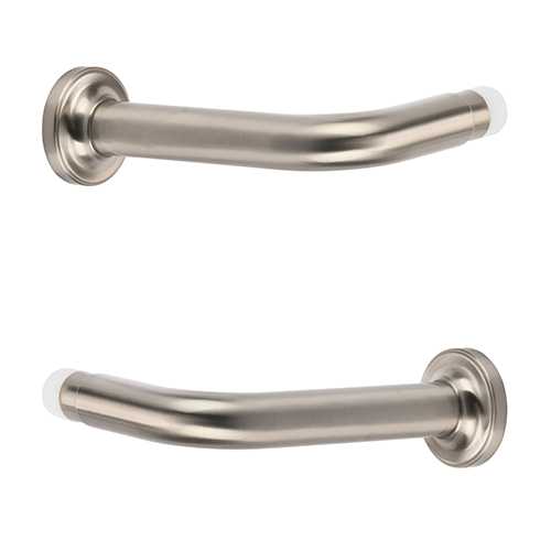 Kirsch 1" Designer Metals 6" French Returns, Satin Nickel finish