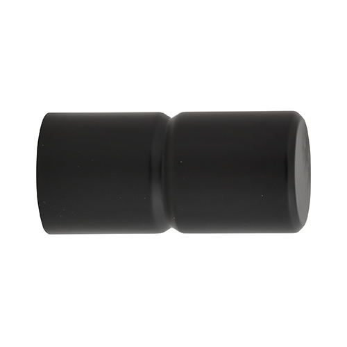 Kirsch 1" Designer Metals Gavin Finial, Black finish