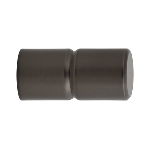 Kirsch 1" Designer Metals Gavin Finial, Gunmetal finish
