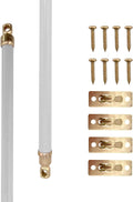 Swivel End Sash Curtain Rods 5/16-Inch 2 Rods per Pack 21 to 38-Inches
