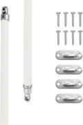 5/16-Inch Swivel End Sash Curtain Rods - 2 Rods - 21 - 38 Inch Adjustable Width