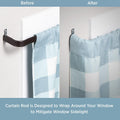 Kenney Basic Adjustable Brown Curtain Rod, 28-48",  Expresso