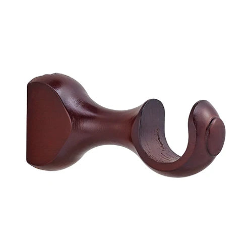 Kirsch 1 3/8" Wood Trends 4 1/4" Return Bracket- Sold Individually- Mahogany