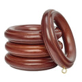 Kirsch Wood Trends Classics Rings For 2" Pole Mahogany- Pack of 4