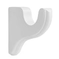 Kirsch White Wood Bracket 3 1/2" Return for 2" Pole- Sold Individually