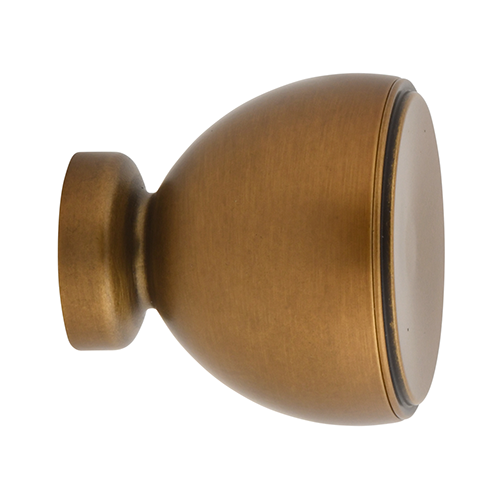 Kirsch 1" Designer Metals Milo Finial, Gilded Bronze finish