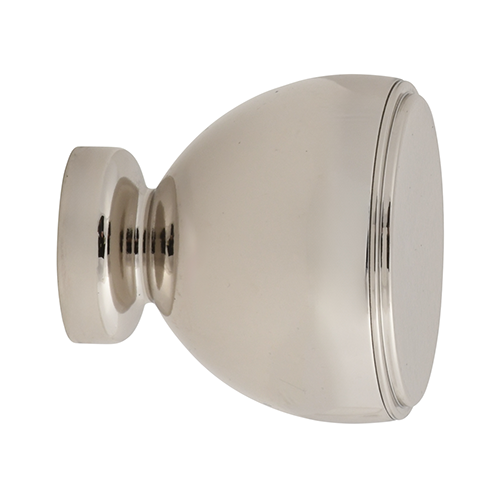 Kirsch 1" Designer Metals Milo Finial, Polished Nickel finish