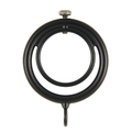 Kirsch 1" Designer Metals Ring Lock, Black finish