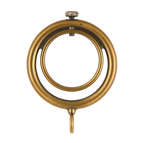 Kirsch 1" Designer Metals Ring Lock, Gilded Bronze finish