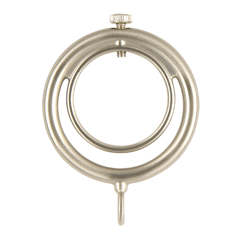Kirsch 1" Designer Metals Ring Lock, Satin Nickel finish
