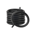 Kirsch 1" Designer Metals Rings, Pack of 7, Black finish