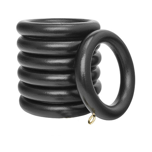1 3/8" Rings 7-pack, Black finish