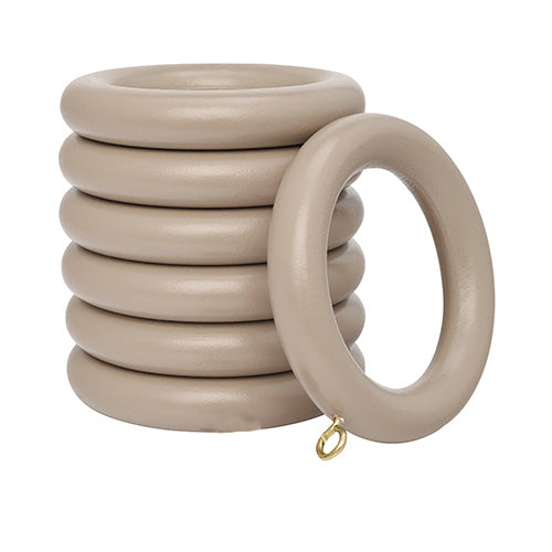 1 3/8" Rings 7-pack, Truffle finish