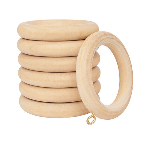1 3/8" Rings 7-pack, Unfinished finish