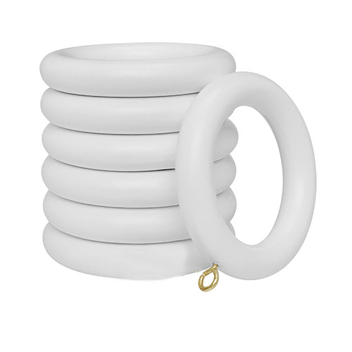 1 3/8" Rings 7-pack, White finish