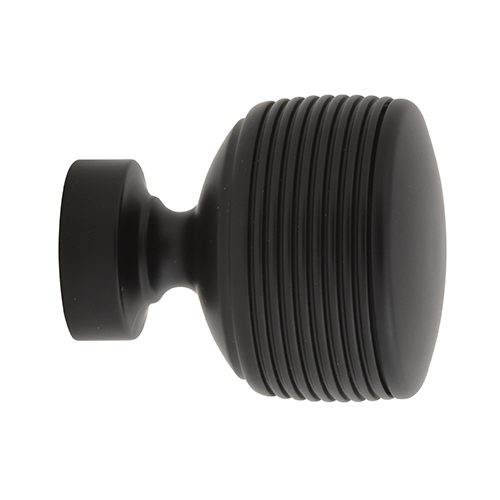 Kirsch 1" Designer Metals Soren Finial, Black finish
