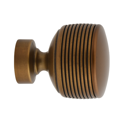 Kirsch 1" Designer Metals Soren Finial, Gilded Bronze finish