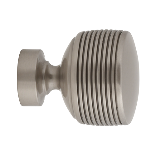 Kirsch 1" Designer Metals Soren Finial, Satin Nickel finish
