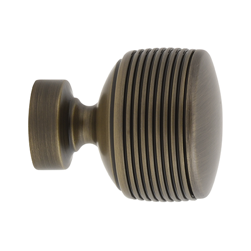 Kirsch 1" Designer Metals Soren Finial, Elegant Brass finish