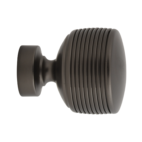 Kirsch 1" Designer Metals Soren Finial, Gunmetal finish