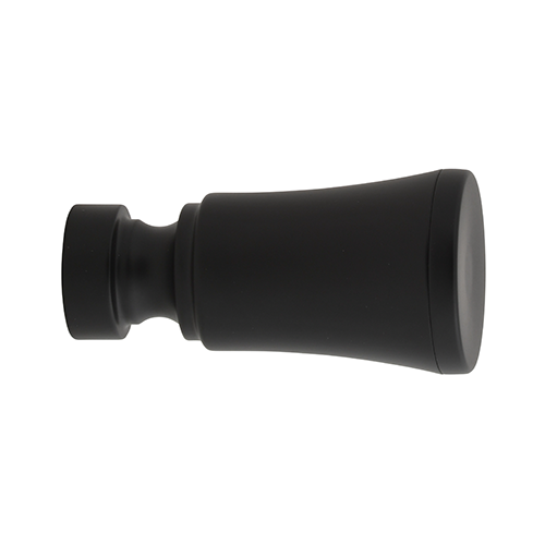 Kirsch 1" Designer Metals Turin Finial, Black finish