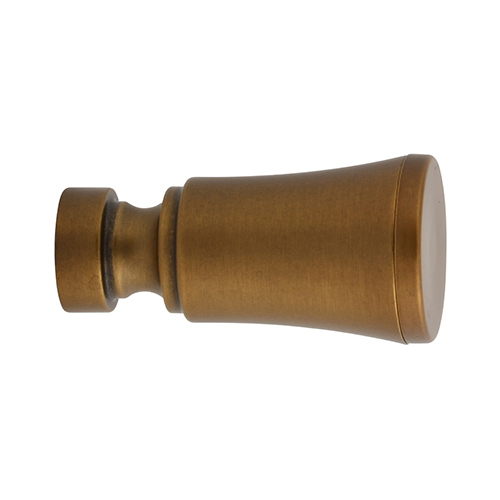 Kirsch 1" Designer Metals Turin Finial, Gilded Bronze finish