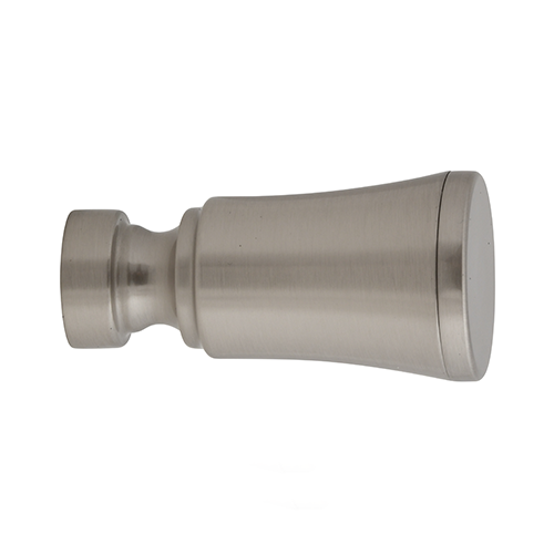 Kirsch 1" Designer Metals Turin Finial, Satin Nickel finish