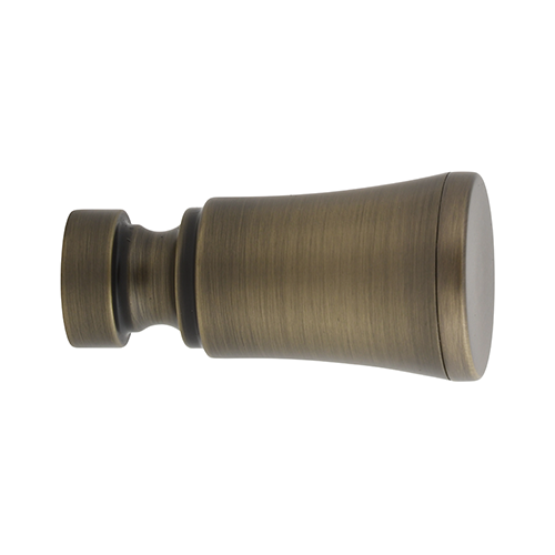 Kirsch 1" Designer Metals Turin Finial, Elegant Brass finish