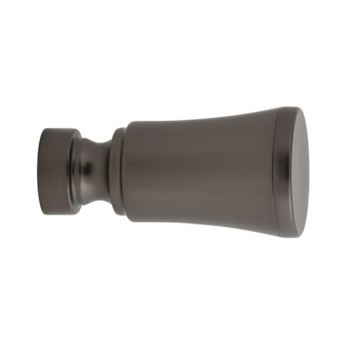 Kirsch 1" Designer Metals Turin Finial, Gunmetal finish