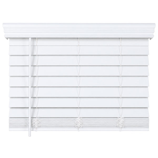 Avalon Faux Wood Blinds 2 1/2" — White