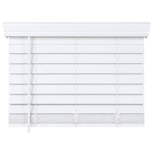 Avalon Faux Wood Blinds 2 1/2" — White