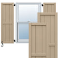 Bravada EnduraCore Composite Framed Board-n-Batten Exterior Shutters, 9x18 Primed