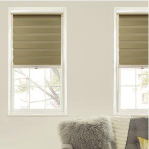 Zebra Blackout shades — room view