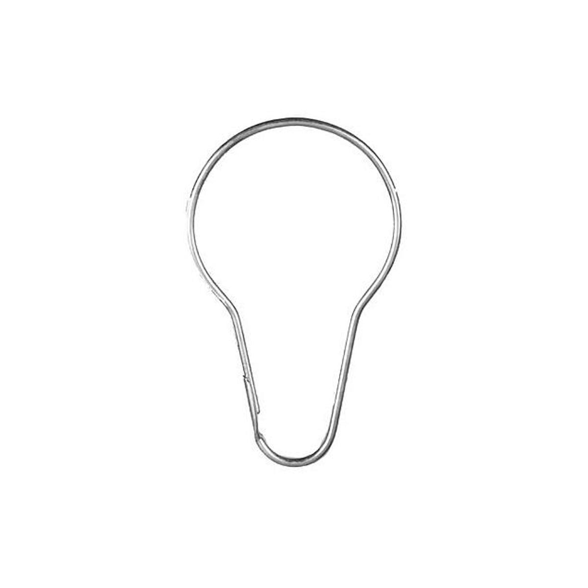 Kenney steel shower curtain rings, set of 12
