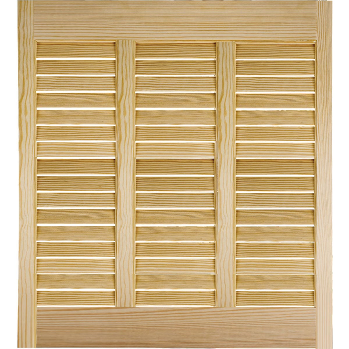 Authentic Wood Bahama Shutters - 2 Vertical Mullions