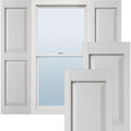 Lifetime Vinyl Raised Panel Shutters - White