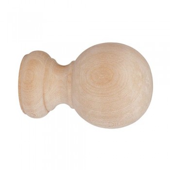 Kirsch 1 3/8" Wood Trends Wood Ball Finial- Set of 2
